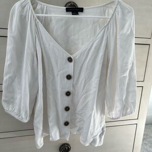 Sanctuary White Blouse Size Small